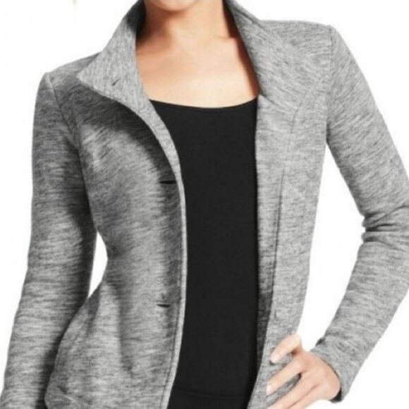 CAbi Jackets & Blazers - Cabi Hourglass Jacket Style 596 Hi Lo Gray Large